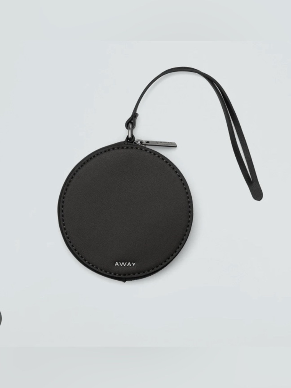 AWAY The Circle Zip Pouch in Jet Black